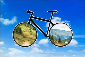 Hemels fietsen