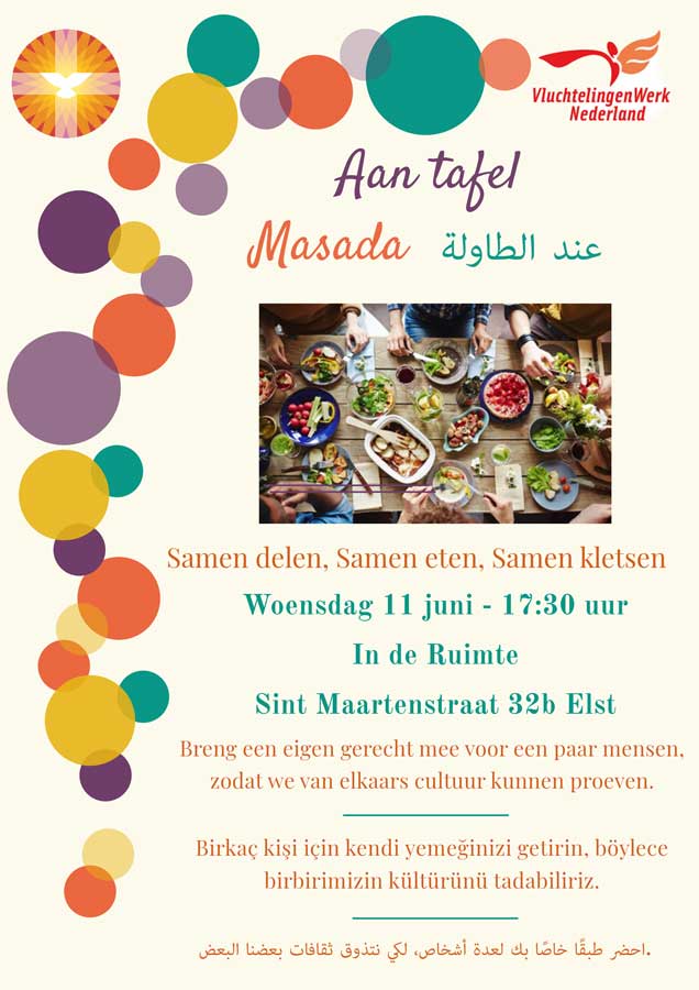 aan tafel poster